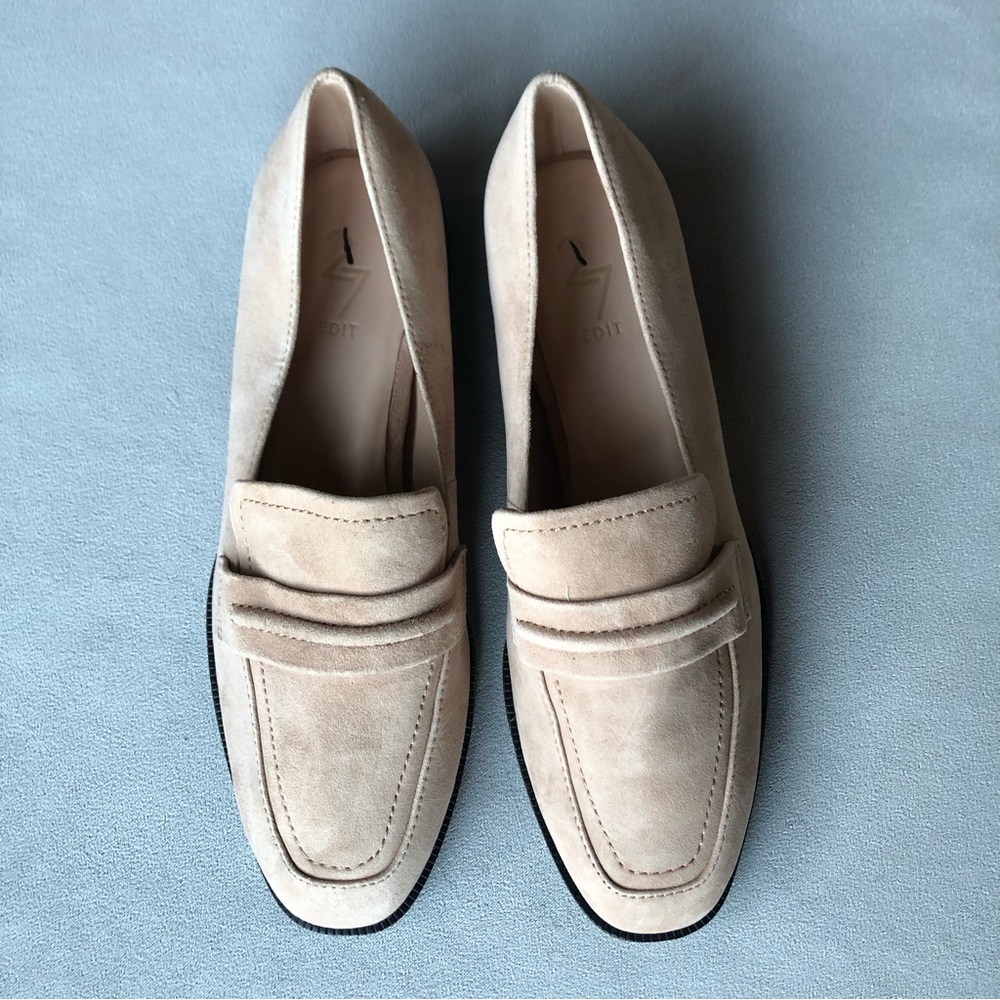 27 Edit ~ Caroline Loafer ~ Taupe Suede ~ Women’s Size 8